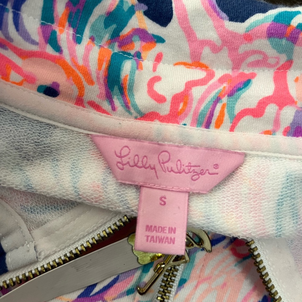 Lilly Pulitzer Skippy Pop Over Half Zip Jacket size Small - Picture 4 of 11